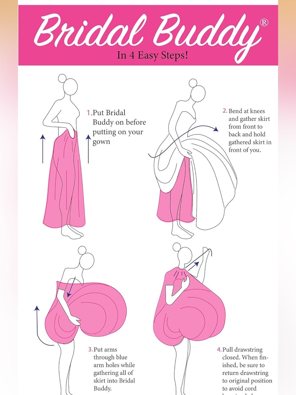 Bridal Buddy to hold your wedding dress as needed - Picture 5 of 7
